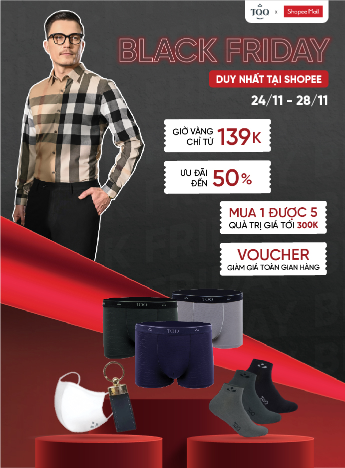 [TQQ X SHOPEE] BLACK FRIDAY – Mua sắm mỏi tay, không lo cháy ví