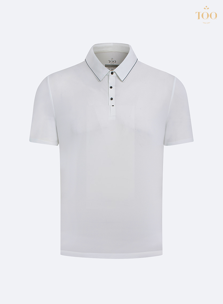 Áo Polo cao cấp không đường may PK17C màu trắng