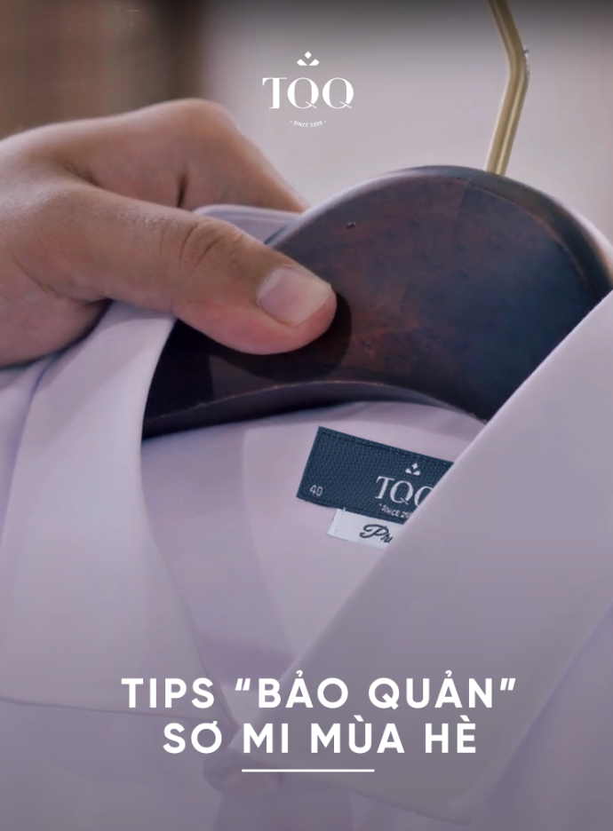 Tip bảo quản áo sơ mi trắng trong mùa hè