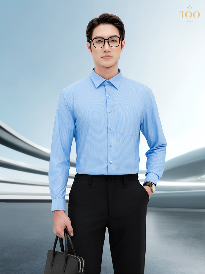 Áo sơ mi TQQ dài tay dáng Regular RK677CS