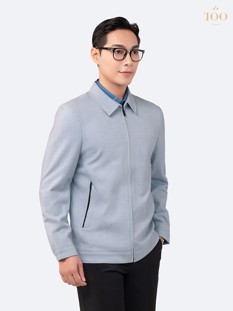 Áo khoác nam dáng suông công sở cổ bẻ K2L2313