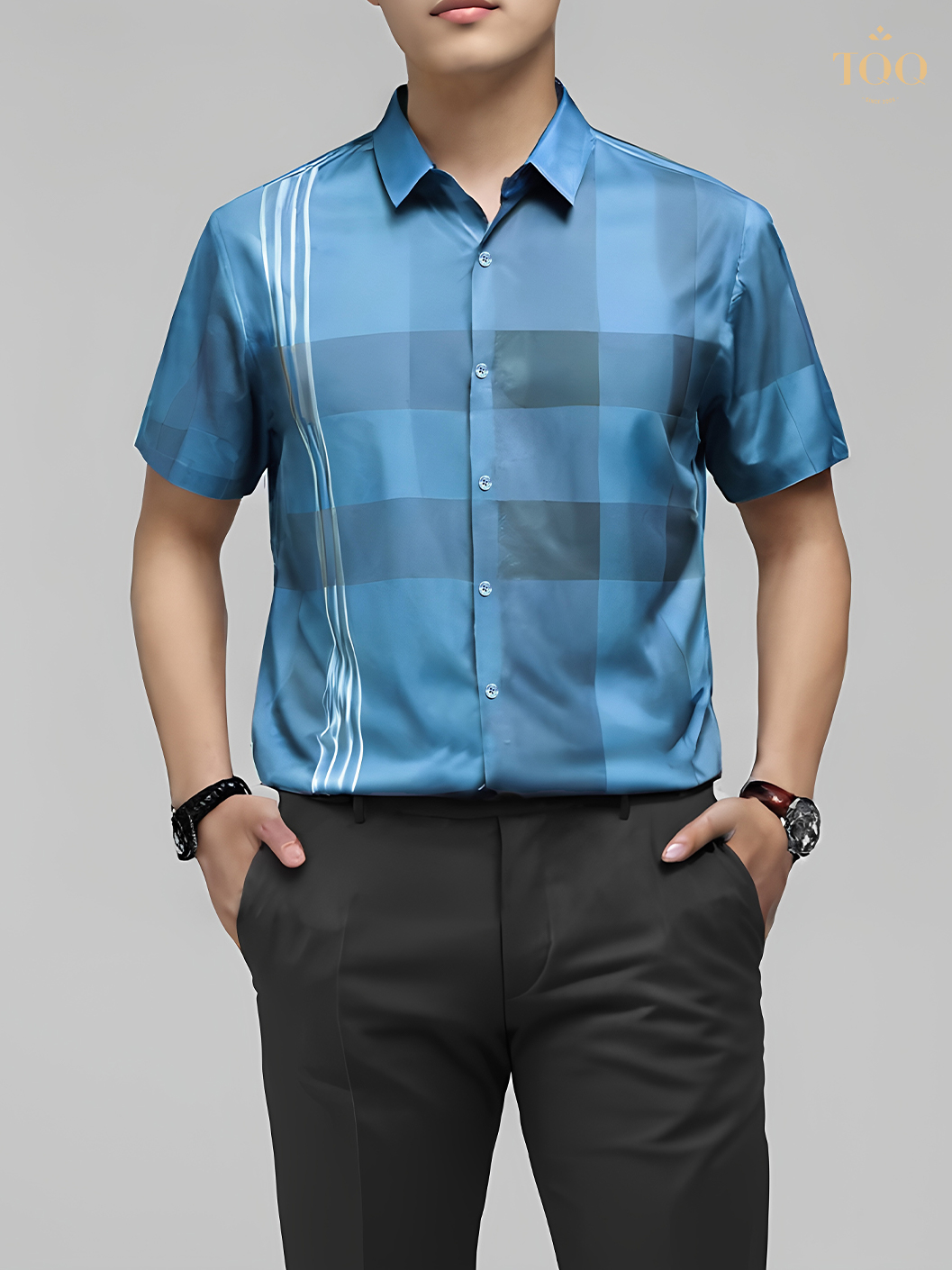 Áo sơ mi thun ngắn tây SMK56C