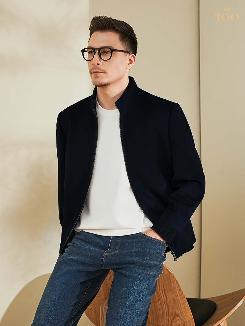 Áo khoác dạ chất liệu lông dê KD2508