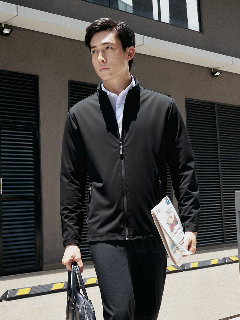 Áo khoác gió nam TQQ 2 lớp cổ trụ KH21995